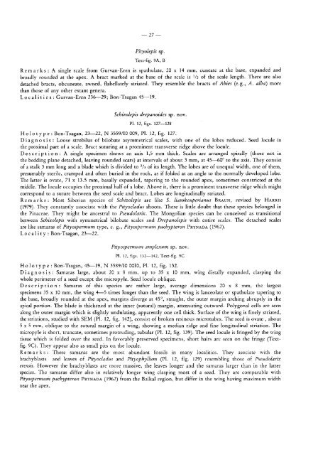 EARLY CRETACEOUS FLORA OF MONGOLIA