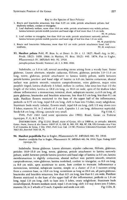 Manihot Manihotoides (Euphorbiaceae) - CNCFlora