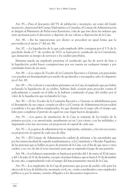 Serie Historia de la Política Económica del Ecuador