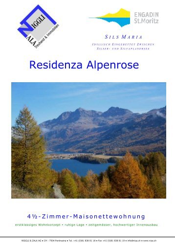 Residenza Alpenrose - Niggli & Zala AG