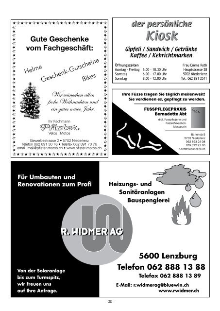 Dezember 2011 - Niederlenz