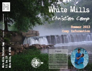 2013 Online Brochure - White Mills Christian Camp