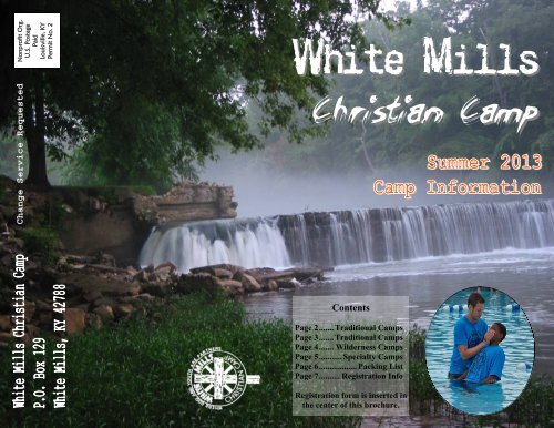 2013 Online Brochure - White Mills Christian Camp