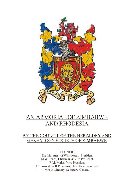 an armorial of zimbabwe and rhodesia - Association of Amateur ...