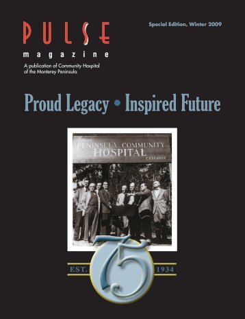 Proud Legacy • Inspired Future - Community Hospital of the ...