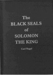 The BLACK SEALS .0f SOLOMON