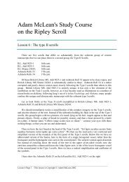 Adam McLean's Study Course on the Ripley Scroll