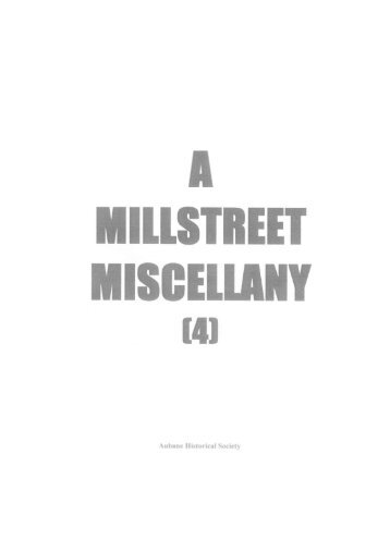 A Millstreet Miscellany (4) - Aubane Historical Society