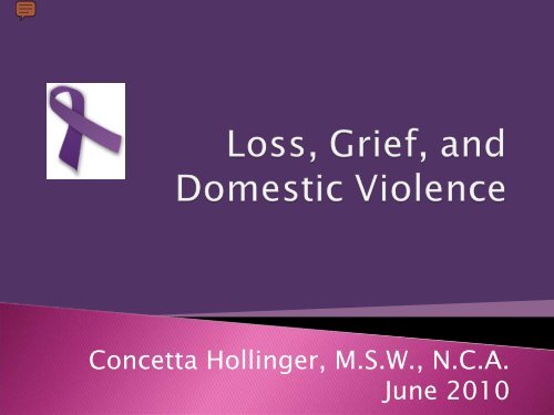 Loss, Grief, and Domestic Violence - Florida Council Against Sexual ...