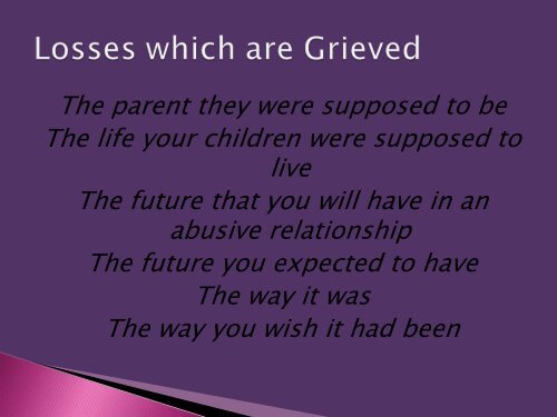 Loss, Grief, and Domestic Violence - Florida Council Against Sexual ...