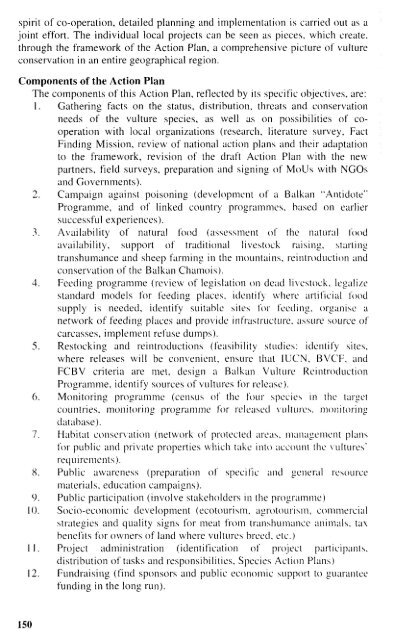 Action Plan for the Recovery and Conservation of Vultures on the ...