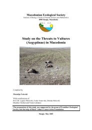 Study on the Threats to Vultures (Aegypiinae) in Macedonia