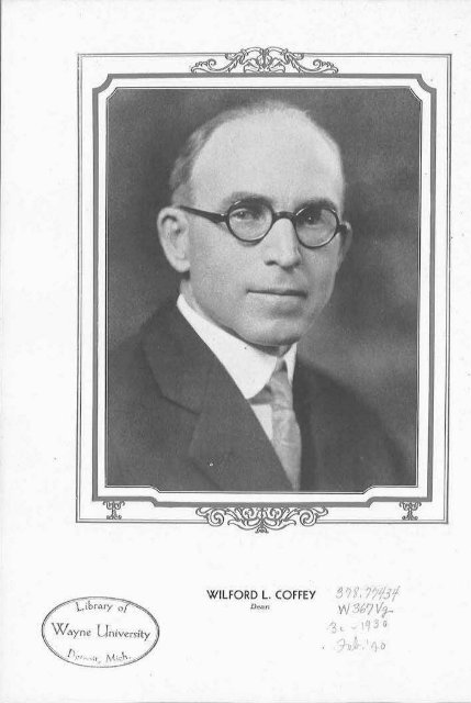 CCD 1930 Yearbook - Walter P. Reuther Library