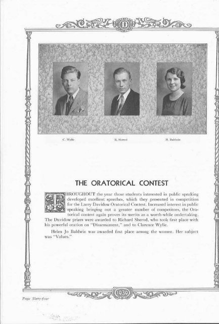 CCD 1930 Yearbook - Walter P. Reuther Library