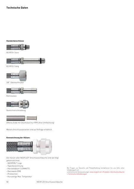 CHROMALUX® Brauseschläuche - Neoperl