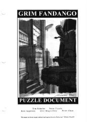 Grim Fandango Puzzle Document