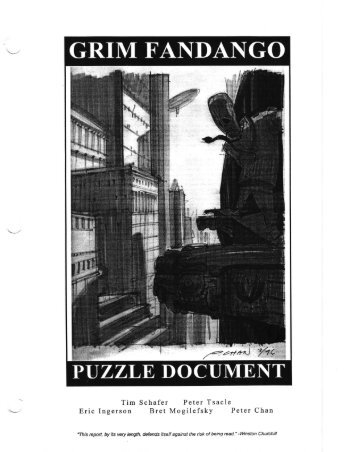 Grim Fandango Puzzle Document