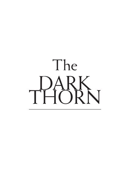 Dark Thorn - Grim Oak Press