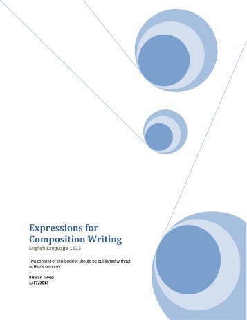 Expressions for Composition Writing - Ricrocket.com - Weebly