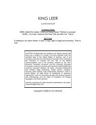KING LEER - 10-Minute Plays