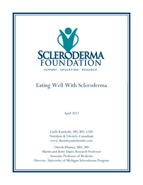 Eating Well With Scleroderma - Scleroderma Foundation