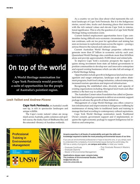 habitat magazine - Australian Conservation Foundation