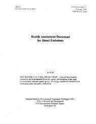 Health Assessment Document for Diesel Emissions - NSCEP | US ...