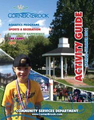 Activity GuideActivity Guide - City of Corner Brook