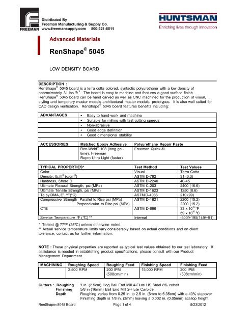 RenShape 5045 - FreemanSupply.com