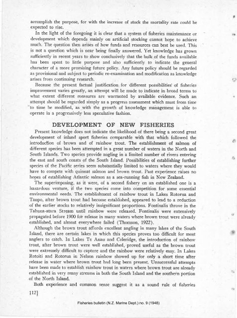 N.Z. MARINE DEPARTMENT-FISHERIE,S BULLETIN No. .į