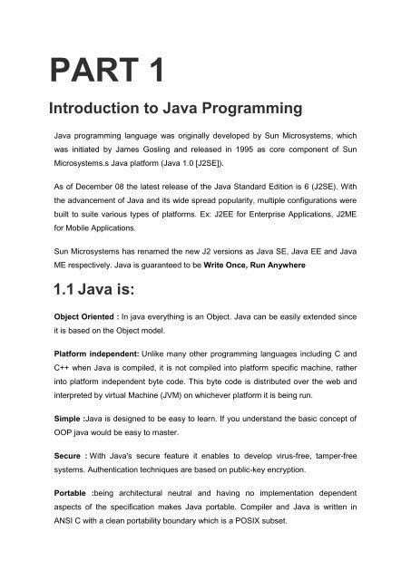 introduction to java programming assignments