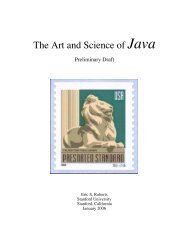 The Art and Science of Java - Reed College