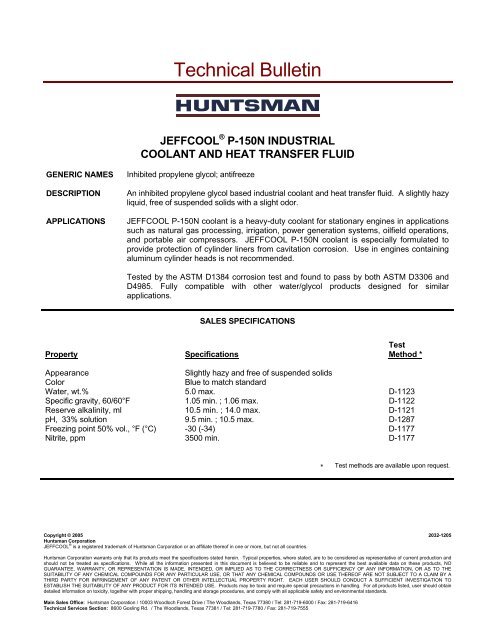 JEFFCOOL P-150N Coolant - Third Coast Chemicals