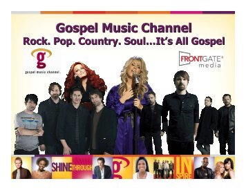 Gospel Music Channel Rates 2009 - FrontGate Media