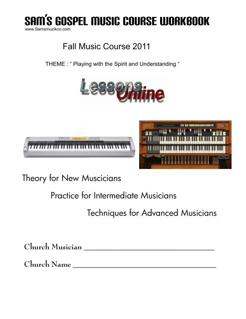 Sam S Gospel Music Course Workbook
