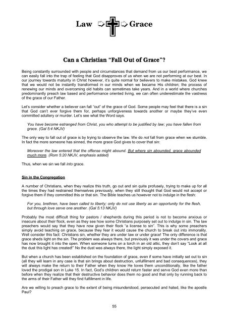 Grace, the Forbidden Gospel - Online Christian Library