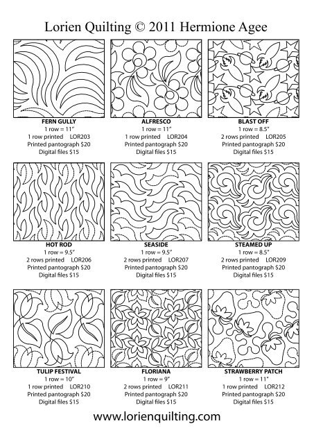 digital!patterns! - Lorien Quilting