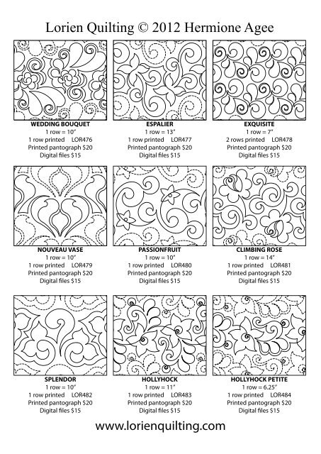 digital!patterns! - Lorien Quilting