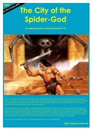 HD3 The City of the Spider-God - Hyborian Age - Xoth