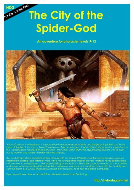 HD3 The City of the Spider-God - Hyborian Age - Xoth