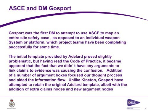 DM Gosport ASCE Site Safety Case - Adelard