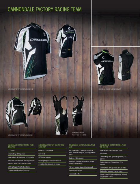 Catálogo Cannondale 2012 - Amigos del ciclismo