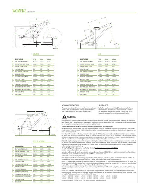 Catálogo Cannondale 2012 - Amigos del ciclismo