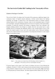 The Survival of Gothic Rib Vaulting in the Viceroyalty of Peru