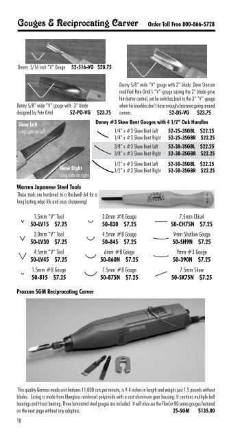 MDI Woodcarvers Supply