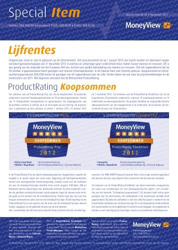 MoneyView Lijfrente Special - Reaal