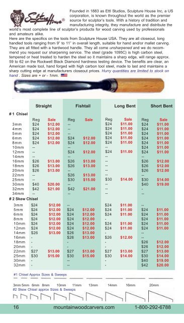View pdf version online now. - Mountain Woodcarvers