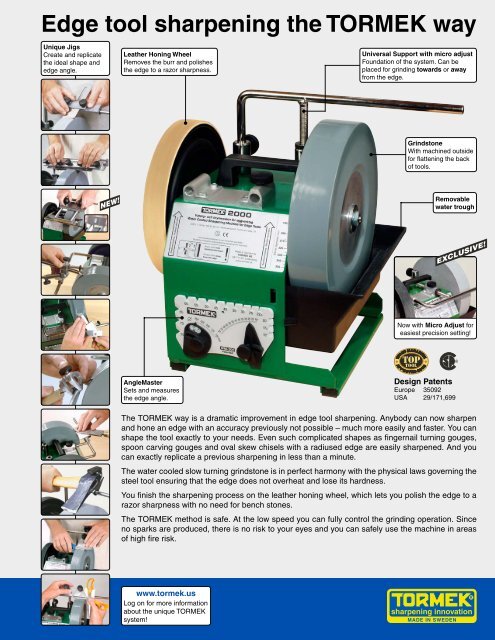 Knife sharpener machines  For all of your edge tools - Tormek