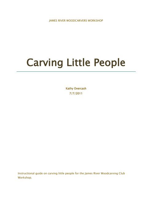 Carving Little People - James River Woodcarvers