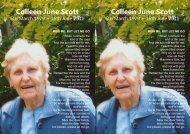 Colleen June Scott Colleen June Scott - Tributes
